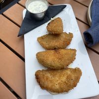 FRIED GREEN TOMATOES    at Fancy Plants Kitchen in Chicago
