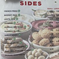 Don’t know why the picked vegetables wouldn’t be vegan  at Saj House in Bedford