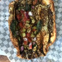 Zaatar Veggie Manoush at Saj House in Bedford