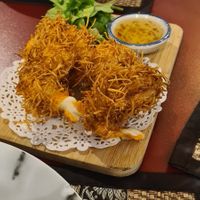 Mock coconut prawns at Thai Redcliffe in Redcliffe