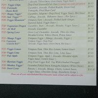 Full vegetarian menu.
Home make vegetarian sauce.  at Asuka Sushi in Sparks