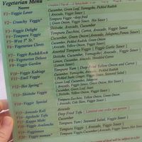 Menu. Lunch rolls are 1-20. Dinner is 21-40. You can pay the dinner price of you want all the rolls at lunch time. at Asuka Sushi in Sparks