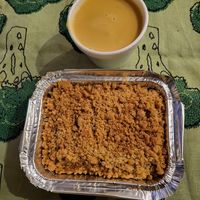 Crumble and custard at Crumble Mania  - New Cross in South East London