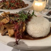 Mushroom lomo   at Sabor Peru in Caldwell