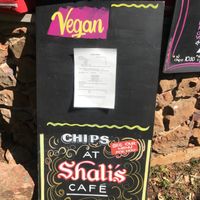 Sign at Shali's Cafe in Montville