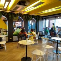 Seating at La Gelatiera - OXO Tower in South East London