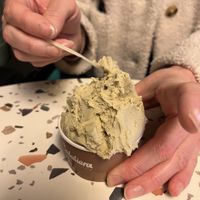 Pistachio vegan   at La Gelatiera - OXO Tower in South East London