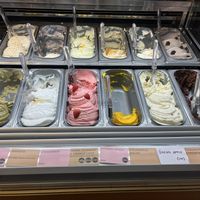 Several vegan flavours   at La Gelatiera - OXO Tower in South East London