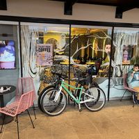 Front of the Thames at bottom of oxo tower   at La Gelatiera - OXO Tower in South East London