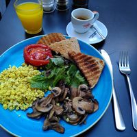 Plant based savory breakfast at Ben Caffè in Florence