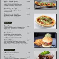 Carte vegan at Le Loft in Saint-marcel