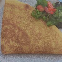 Savory pancake n°3 with vegan cheese and mayo at Chocolat Cafe Creperie in Naxos