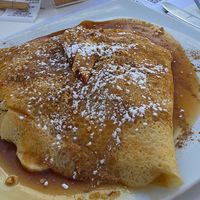 Sweet crepe at Chocolat Cafe Creperie in Naxos
