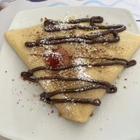Filled with dark chocolate!   at Chocolat Cafe Creperie in Naxos