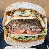 special burger - inside #Veganuary at Vegan Table in October 10월의 비건테이블 in Gyeonggi-do