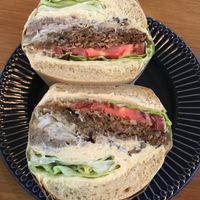 the vegan garlic burger at Vegan Table in October 10월의 비건테이블 in Gyeonggi-do