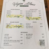 Menu at Vegan Table in October 10월의 비건테이블 in Gyeonggi-do