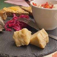 Cheese platter at Amasia in Pietrasanta