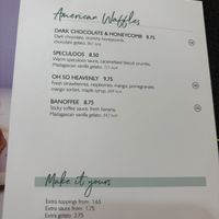 Menu March 2025  at Heavenly Desserts in Sheffield