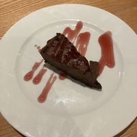 Chocolate and raspberry torte   at The Steamboat in Skegness