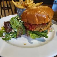 Chickpea burger at Ben Madigans in Belfast