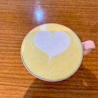 Tumeric latte  at 14 South Lane in Hong Kong Island