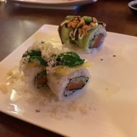 Vegan zalm rol en vegan tonijn rol   at Shinzo in Tilburg