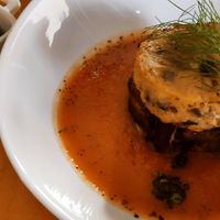 Moussaka mit Auberginen at Les Amants du Marche in Pau