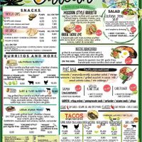 Menu at Chicano in Trier