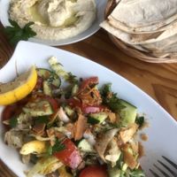 Hummus & Fattoush at Mevan in Langenhagen