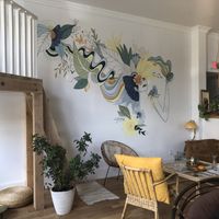 Inside at Café des Habitudes in Montreal