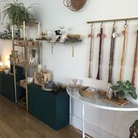 Inside at Café des Habitudes in Montreal