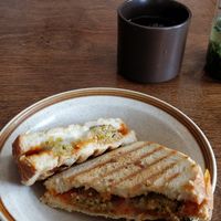 Grilled cheese at Café des Habitudes in Montreal
