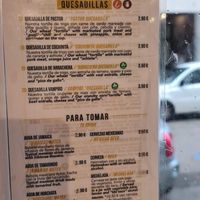 Menu page 2 at Tiki Taco in Ibiza