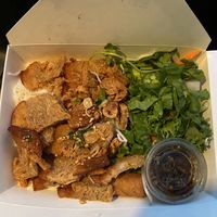 Vegan pork belly vermicelli  at Banh Mi Up in Portland