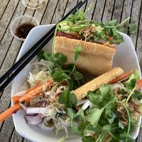 Vegan banh mi. Mmmmm  at Banh Mi Up in Portland