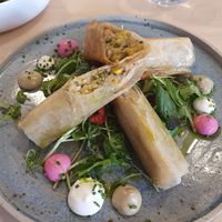 Chickpea strudel at Br00m44 in Zagreb