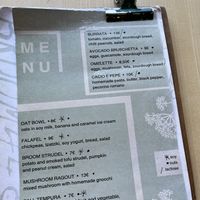 menu September 2023  at Br00m44 in Zagreb