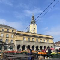 View of the market  at Br00m44 in Zagreb
