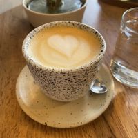 Very good coffee with range of plant milks   at Br00m44 in Zagreb
