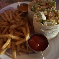 Vegan buffalo chicken wrap  at Wild Goose Tavern in Costa Mesa