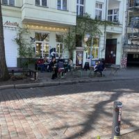 Outside  at Populus Coffee in Berlin