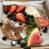 Vegan waffles  at Hungry Bear in Gorey