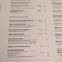 Vegan and Veggie menu options at s'Wirtshaus am See in Friedrichshafen