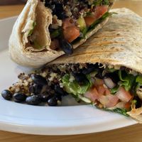 Sweet Pea Burrito  at Rooted: Eat More Plants in Medford