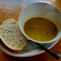 Potato soup at Rooted: Eat More Plants in Medford