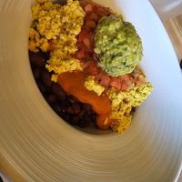 Black Bean Scramble Bowl with potatoes at Rooted: Eat More Plants in Medford