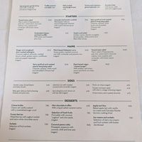 Separate vegetarian/vegan menu (as of 29/04/23) at The Ivy Bath Brasserie in Bath