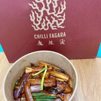 Sizzling eggplant takeaway  at Chili Fagara 麻辣燙" in Hong Kong Island
