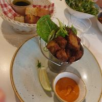 Cauliflower popcorn and focaccia side at Snapper Rocks in Darwin